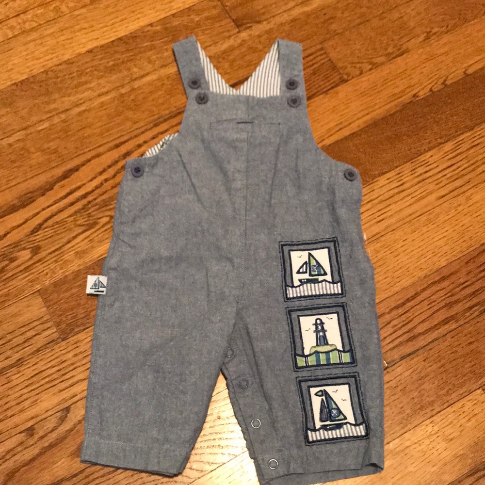 3 sets of 0-3 mo overalls - Picture 6 of 7